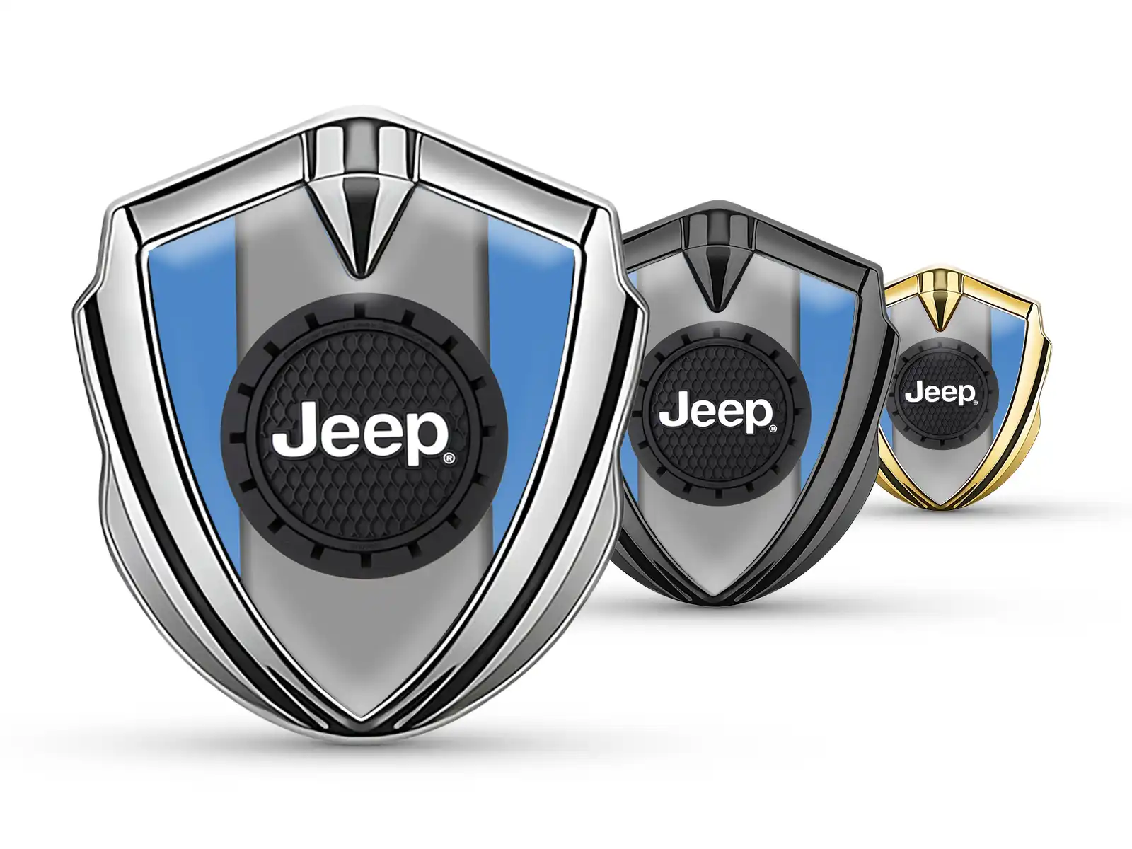 Jeep Metallico Cupolato Emblema Look Sportivo Alta Qualità